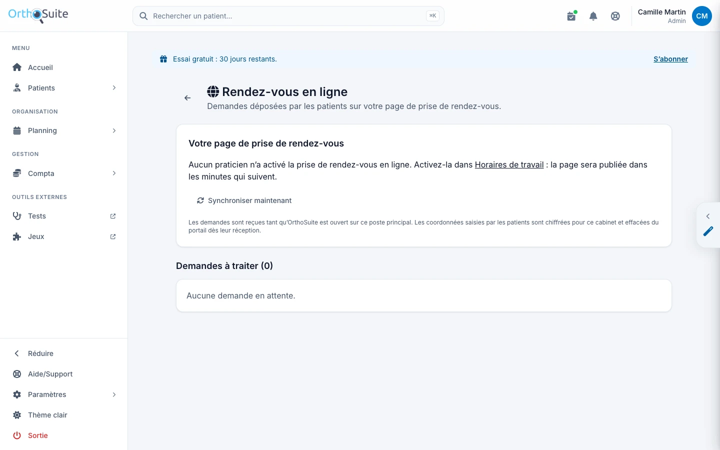 Rendez-vous en ligne