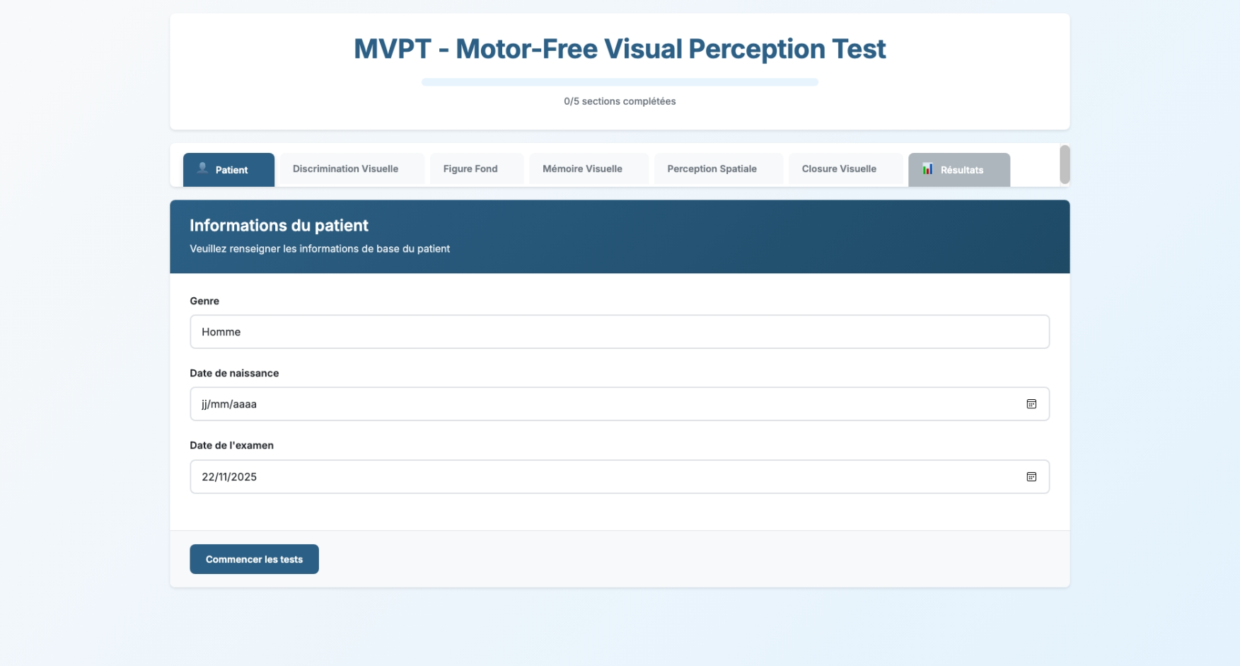 Test MVPT (Motor-Free Visual Perception Test) - Évaluation de la perception visuelle