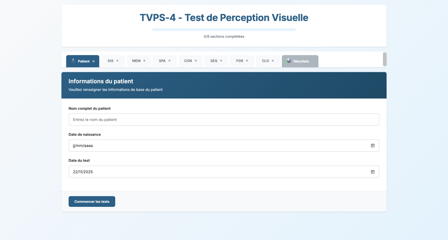 Test TVPS (Test of Visual Perceptual Skills) - Évaluation des compétences visuelles